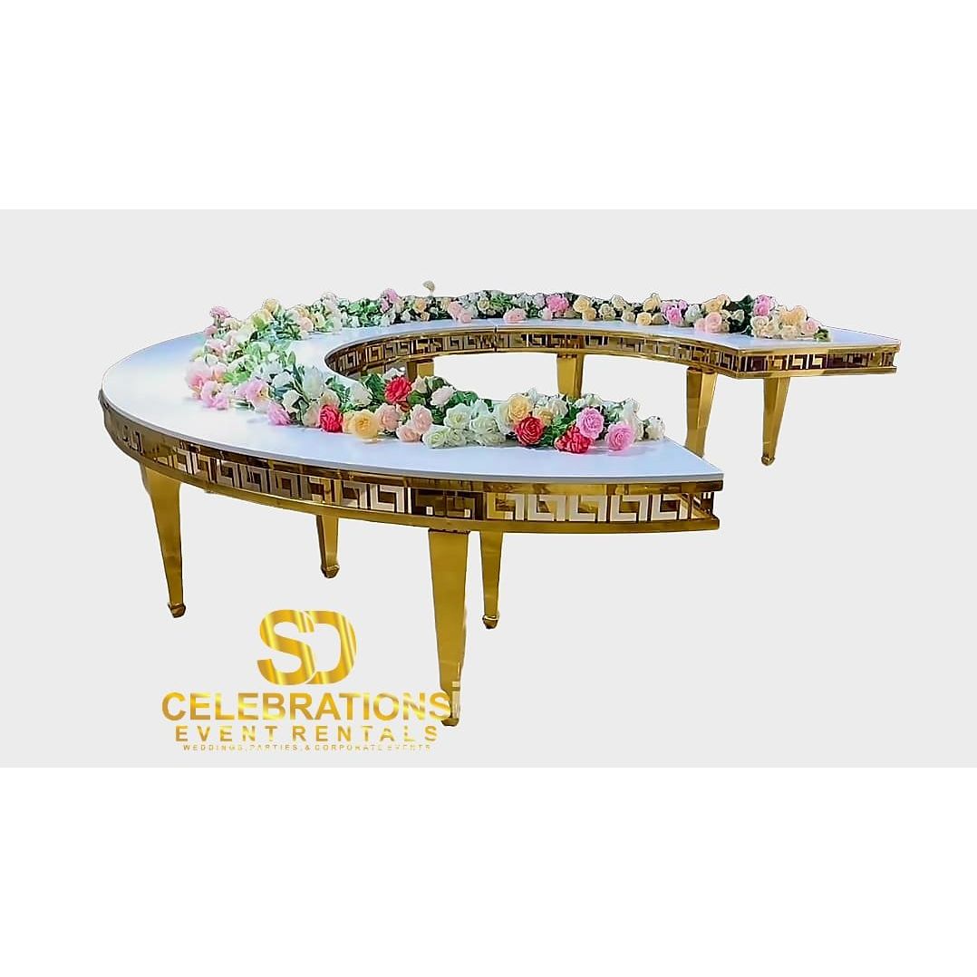 Serpentine White Tables