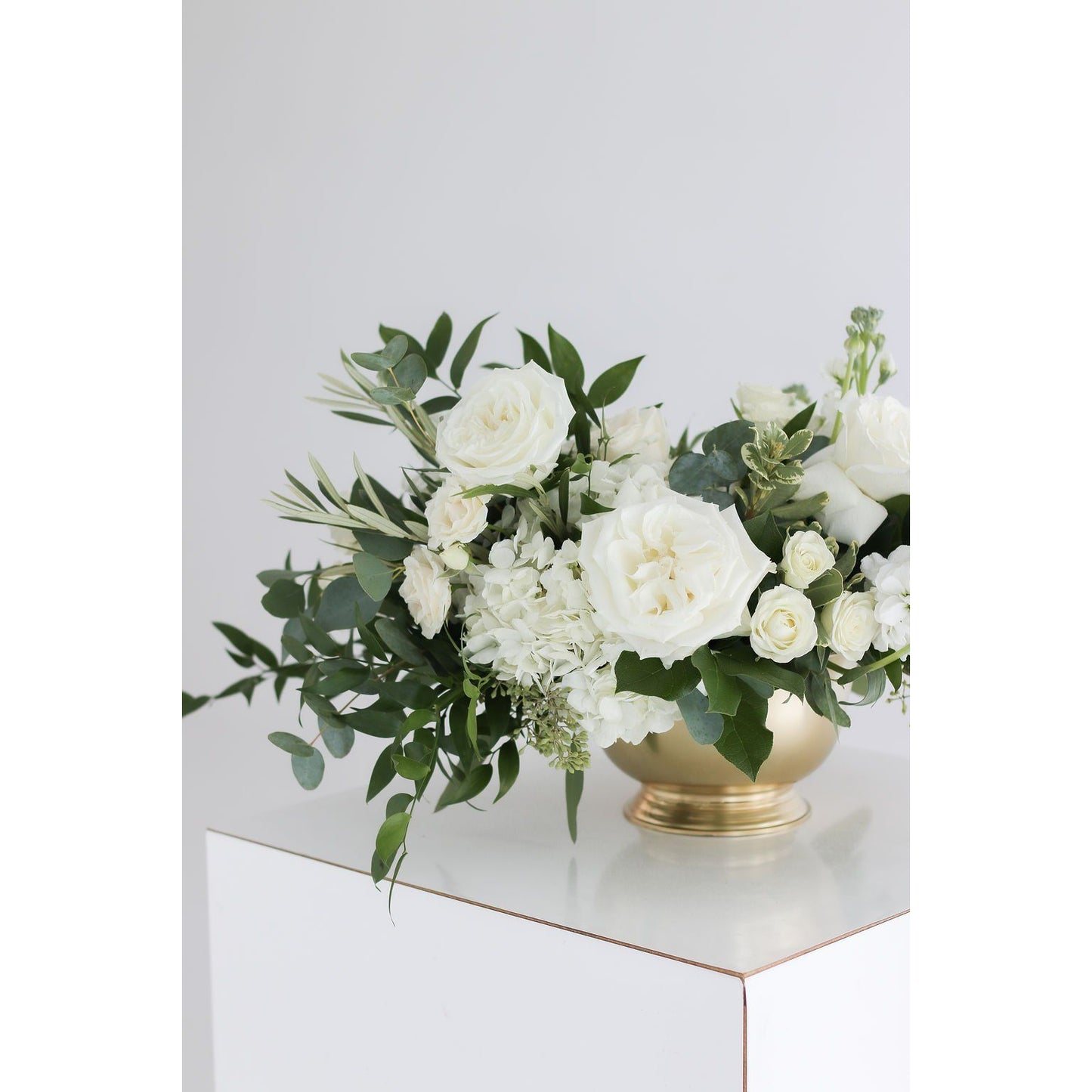 White & Green Centerpiece