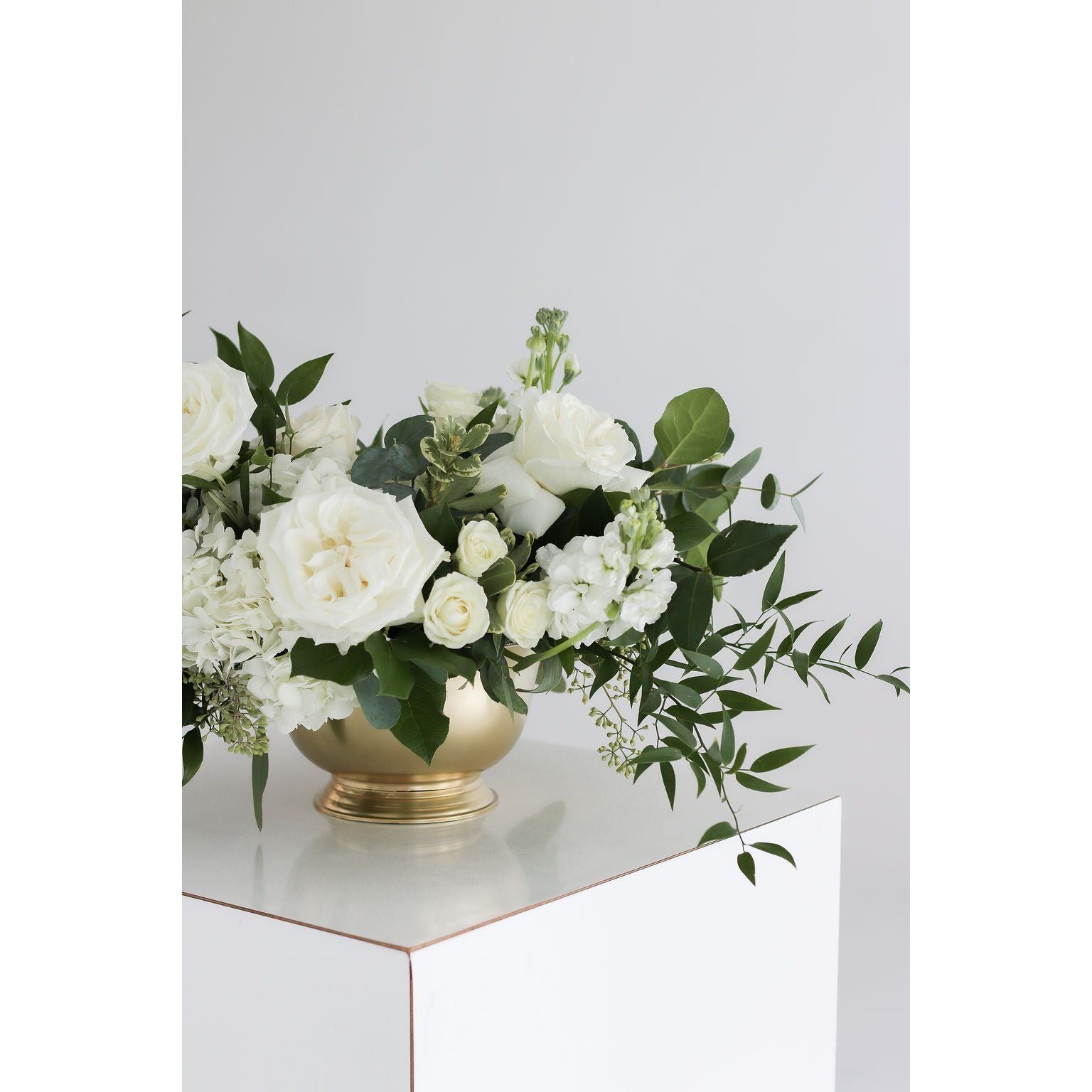 White & Green Centerpiece