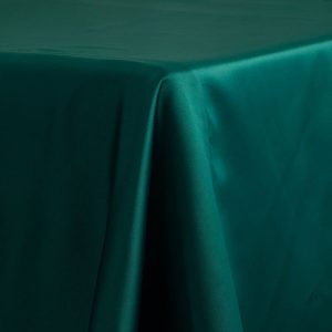 Satin Lamour Emerald Green Linen