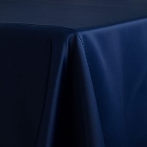 Satin Lamour Navy Linen
