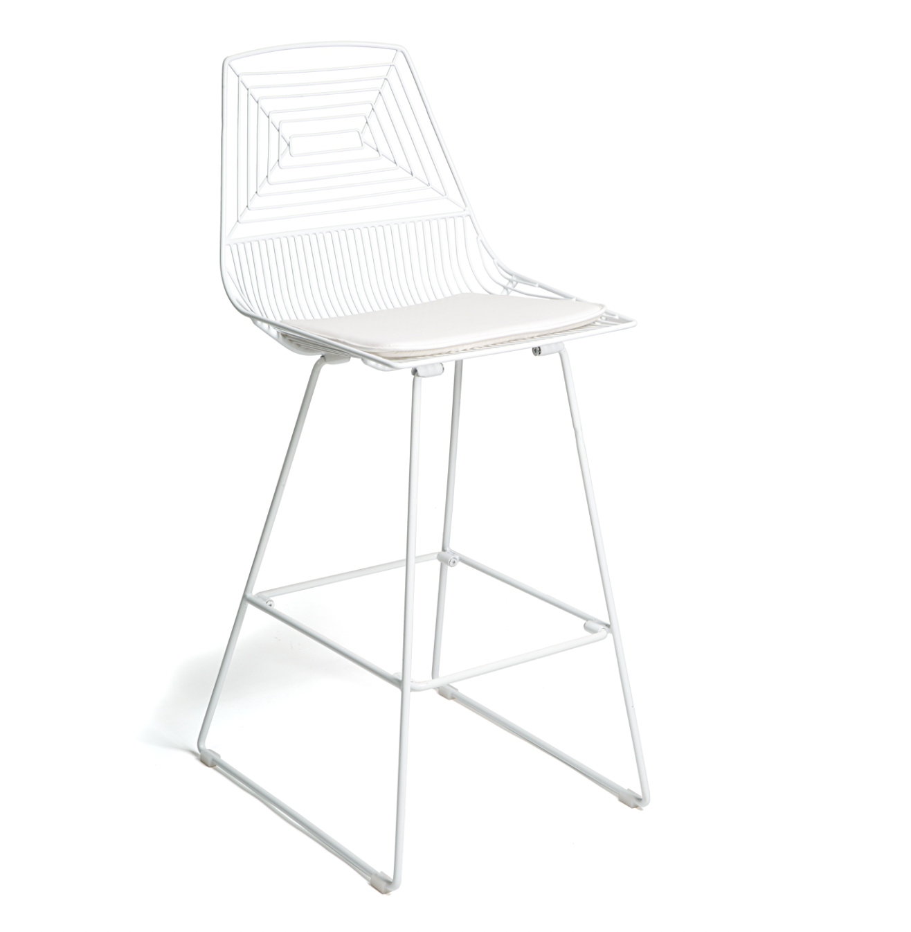 High Wire Bar Stool White