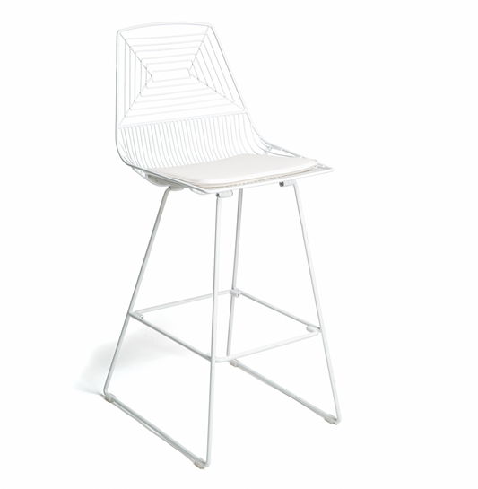 High Wire Bar Stool White