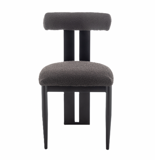 Cali Dining Chair - Black Boucle