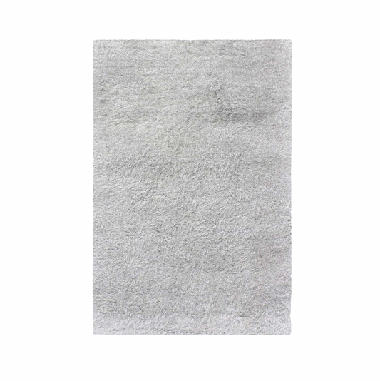 Silver Shag Rug