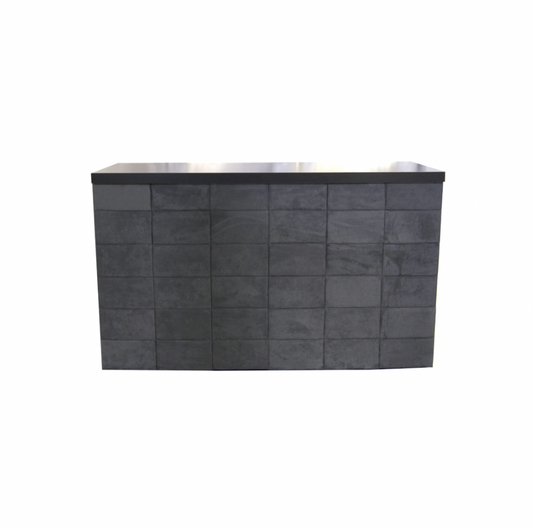 Domino Bar – Charcoal Suede