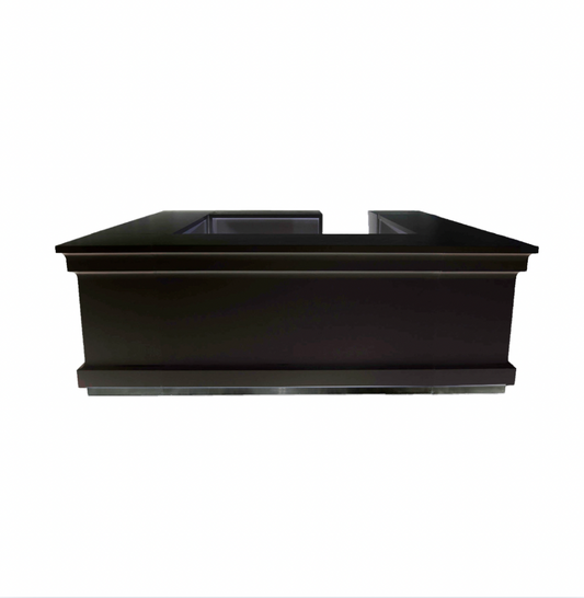 Jet Bar Black Lacquer Square