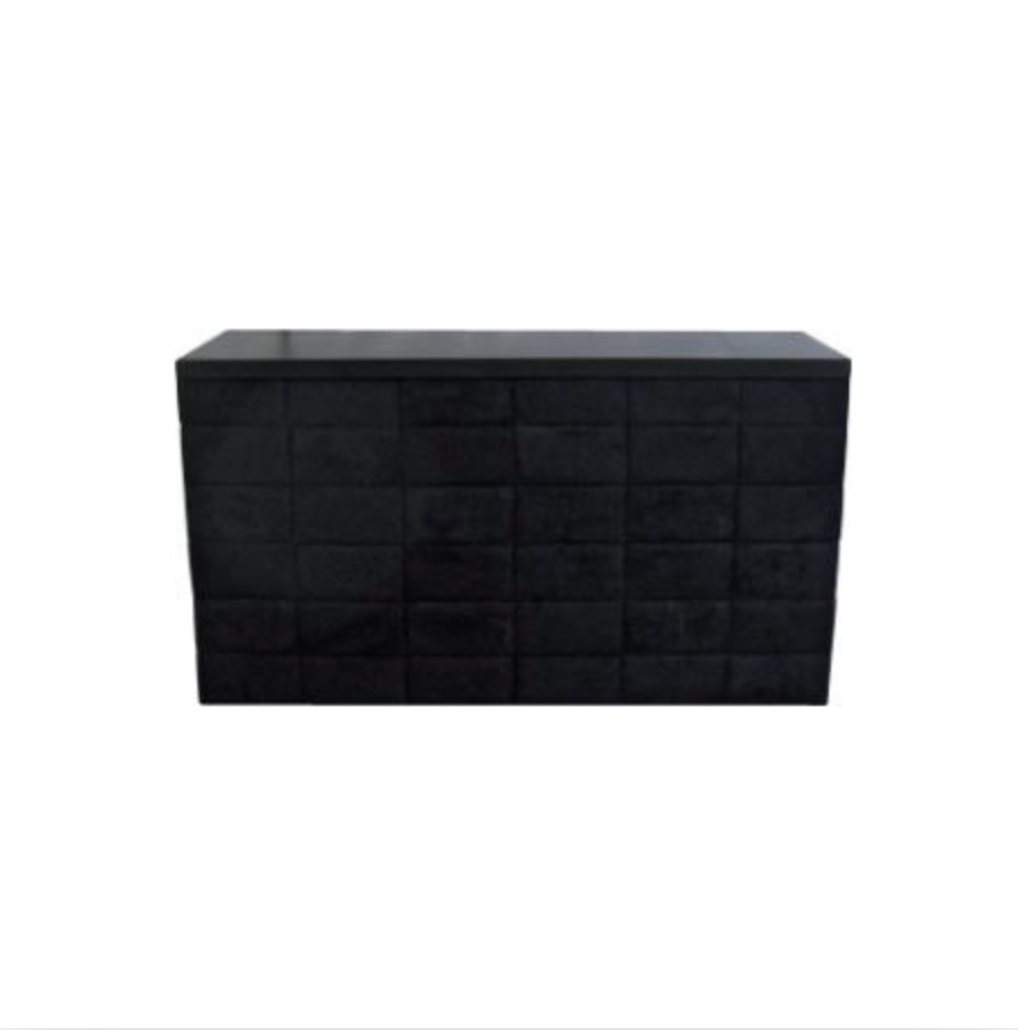 Domino Bar – Black Suede