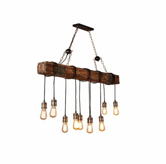 Log Edison Chandelier