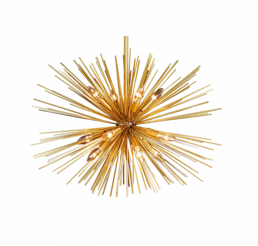 Gold Starburst Chandelier