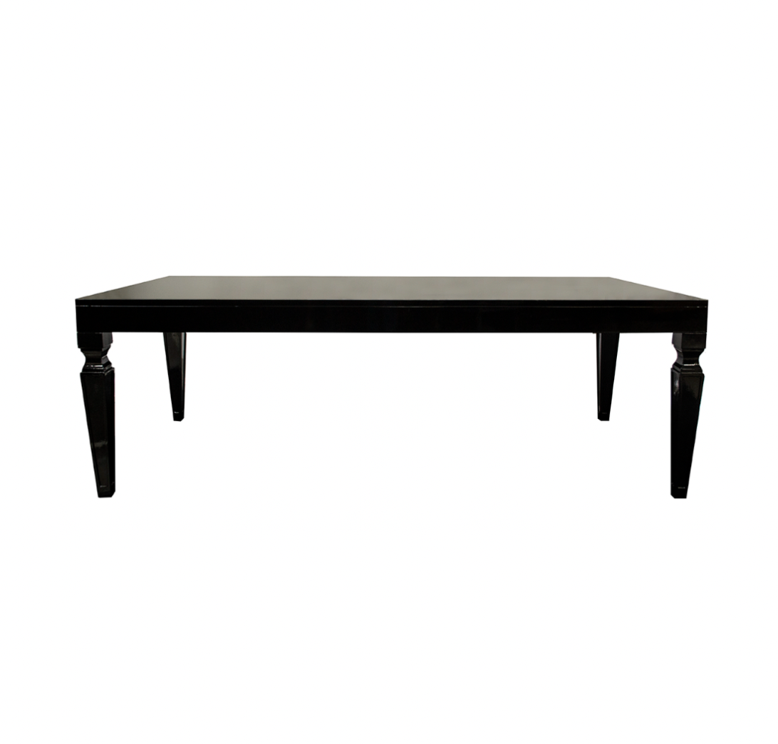 Prince Dining Table – Black w/ Square Legs