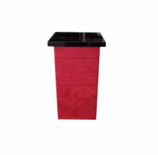 Domino Cocktail Table – Red Suede
