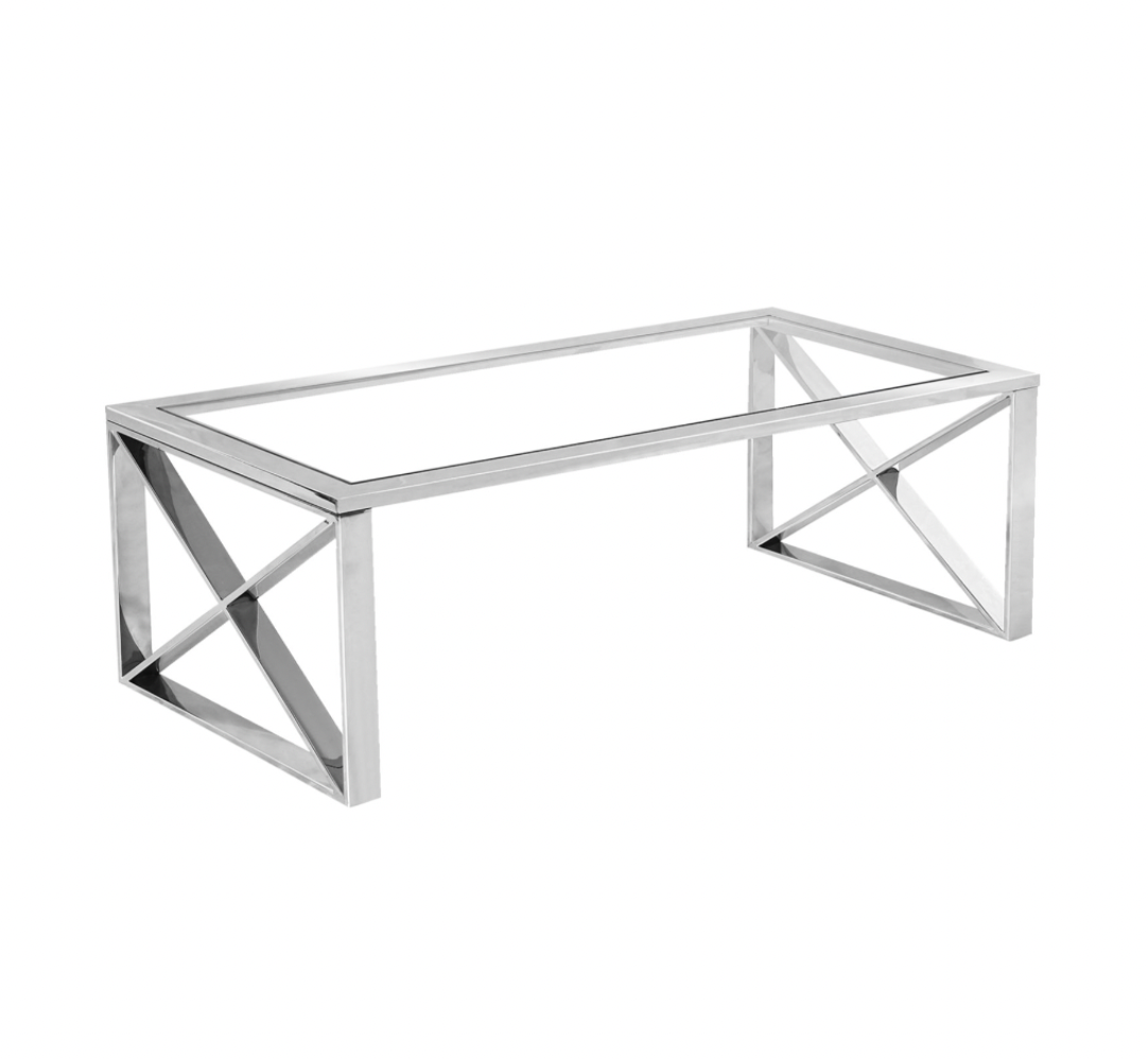 Xavier Coffee Table – Silver