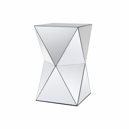 Diamond Mirror Side Table