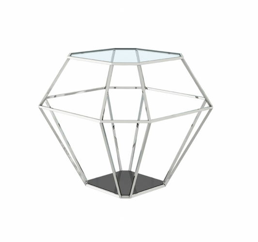Diamond Side Table – Silver