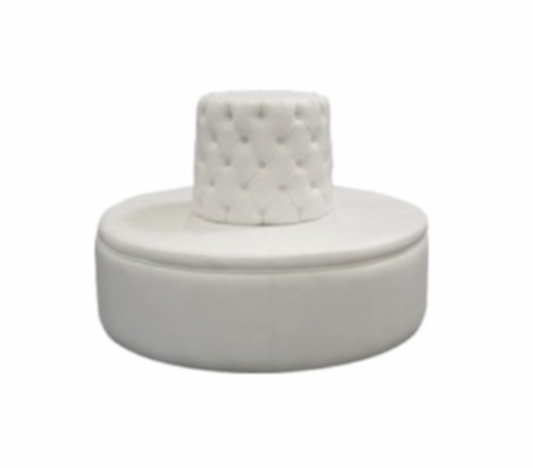 Tufted Bourne – White Leather