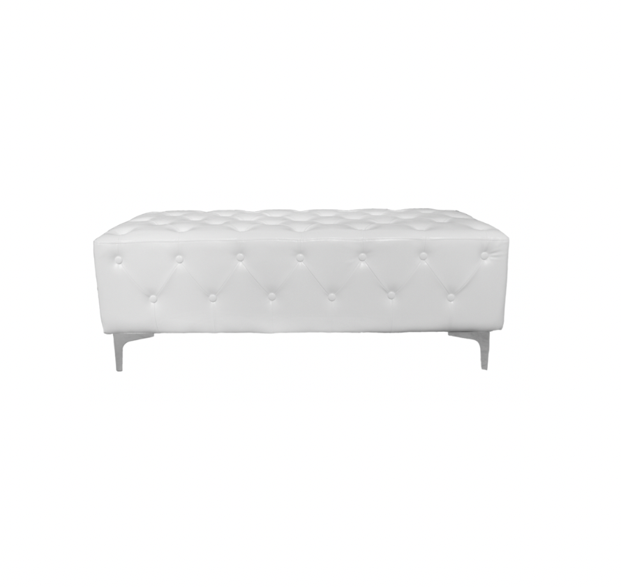 Nicholas Bench – White Leather