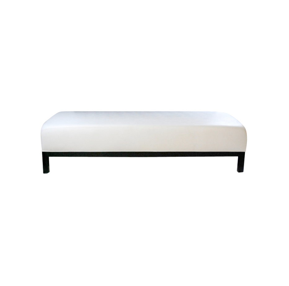 Jax Bench Small – White Leather