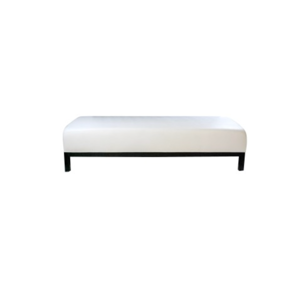 Jax Bench – White Leather