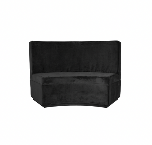 Curved 5′ Booth – Black Velvet