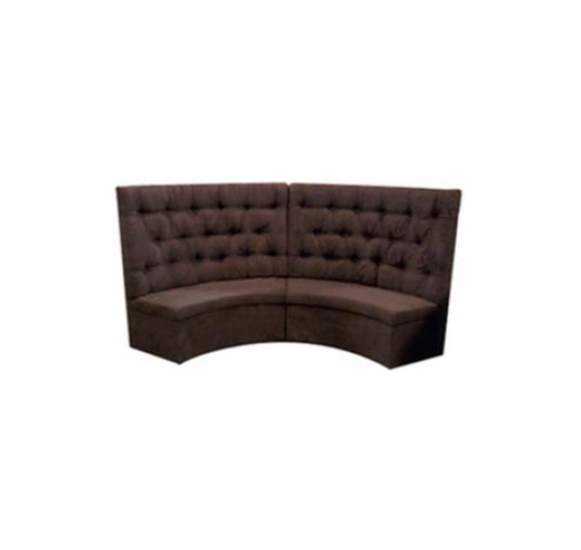 Francesca Curved Suede Booth – 10’