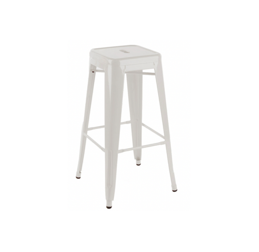 Axel Metal Bar Stool – White