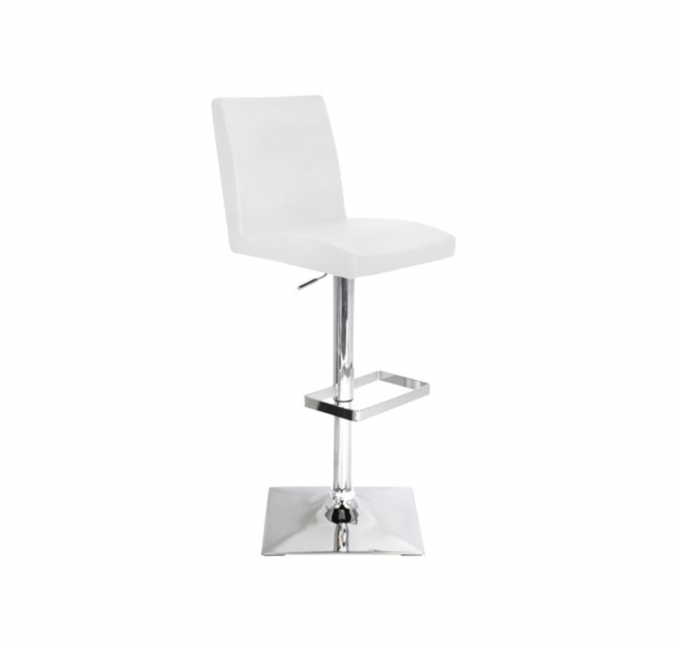 Stella Bar Stool – White Leather