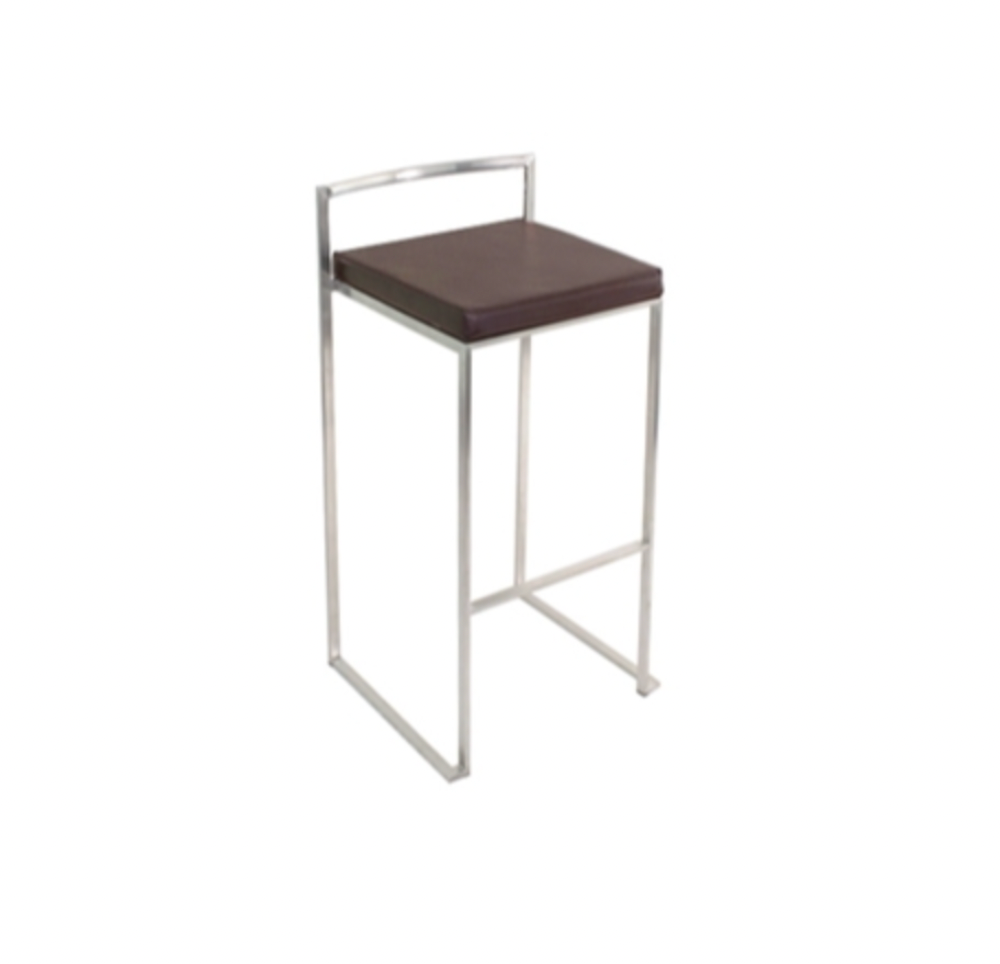 Ashton Bar Stool – Brown Leather