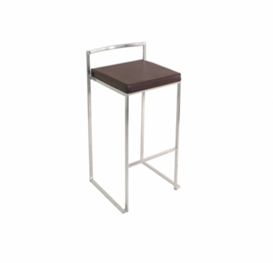 Ashton Bar Stool – Brown Leather