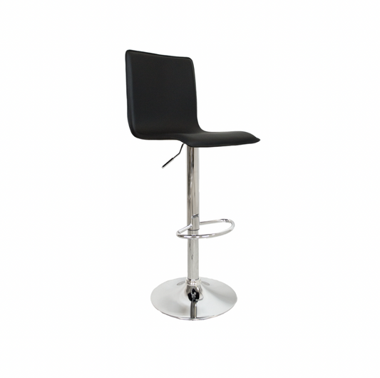 Olivia Bar Stool – Black Leather