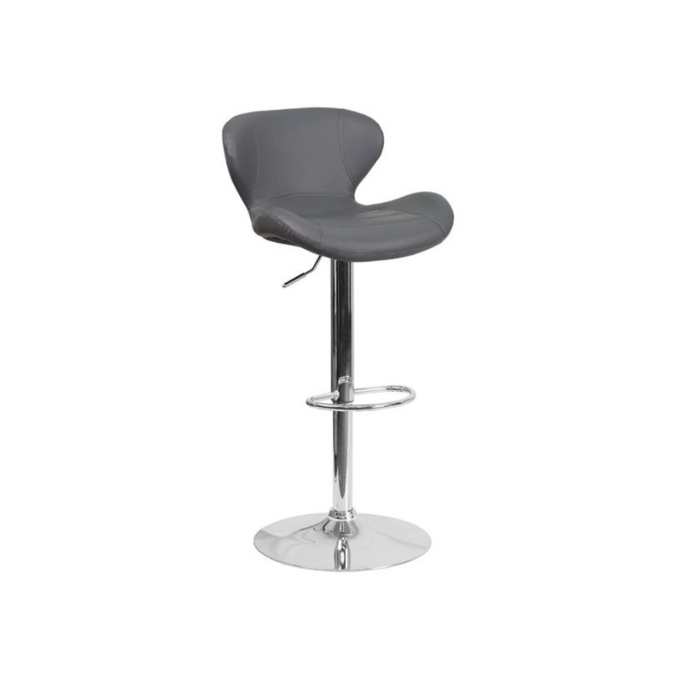 Franklin Bar Stool – Grey Leather
