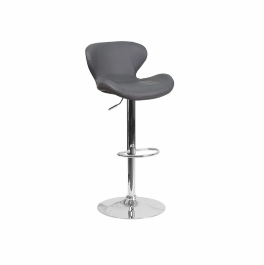 Franklin Bar Stool – Grey Leather