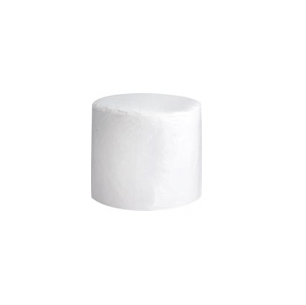 Round Ottoman – White Canvas