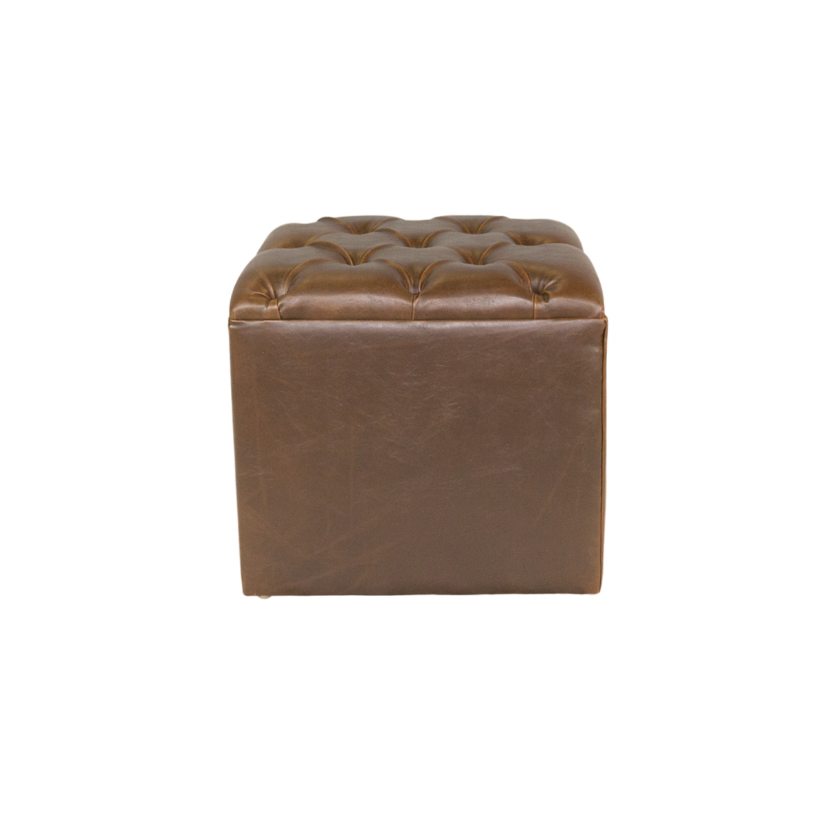 Cambridge Ottoman – Brown Leather