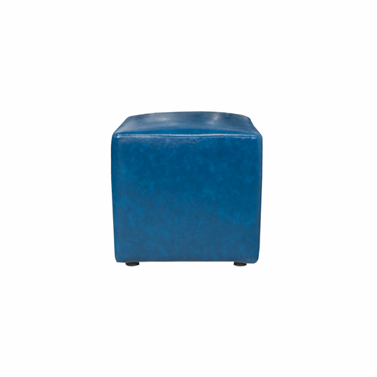 Sebastian Ottoman – Peacock Blue Leather