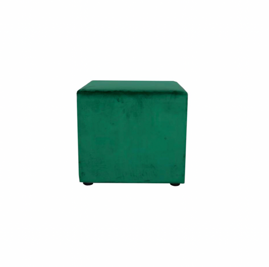 Emerald Velvet Ottoman