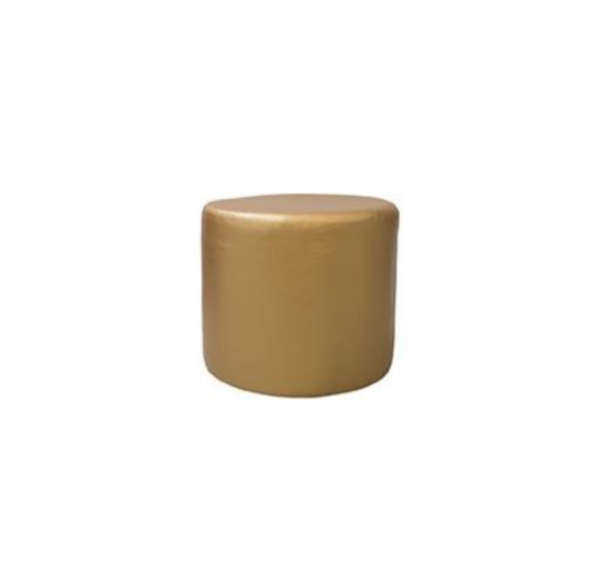 Jax Ottoman – Metallic Gold Leather