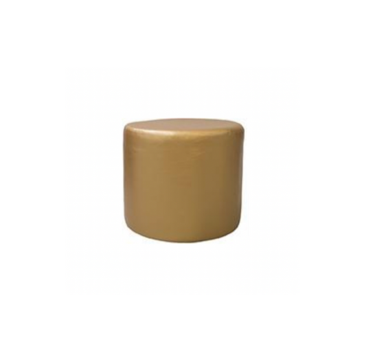 Jax Ottoman – Metallic Gold Leather