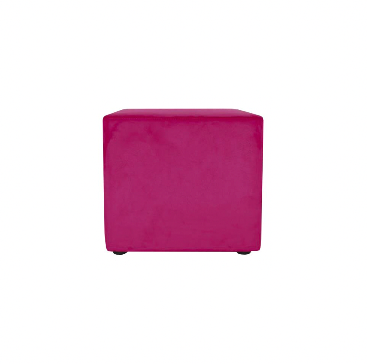 Fuchsia Velvet Ottoman