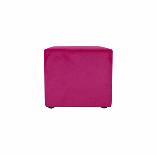 Fuchsia Velvet Ottoman