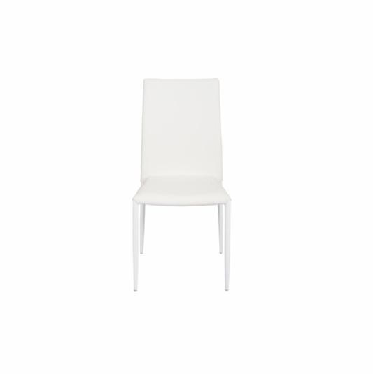 Milano Chair – White Leather