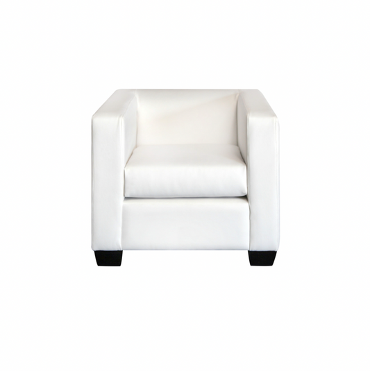 Landon Chair – White Leather
