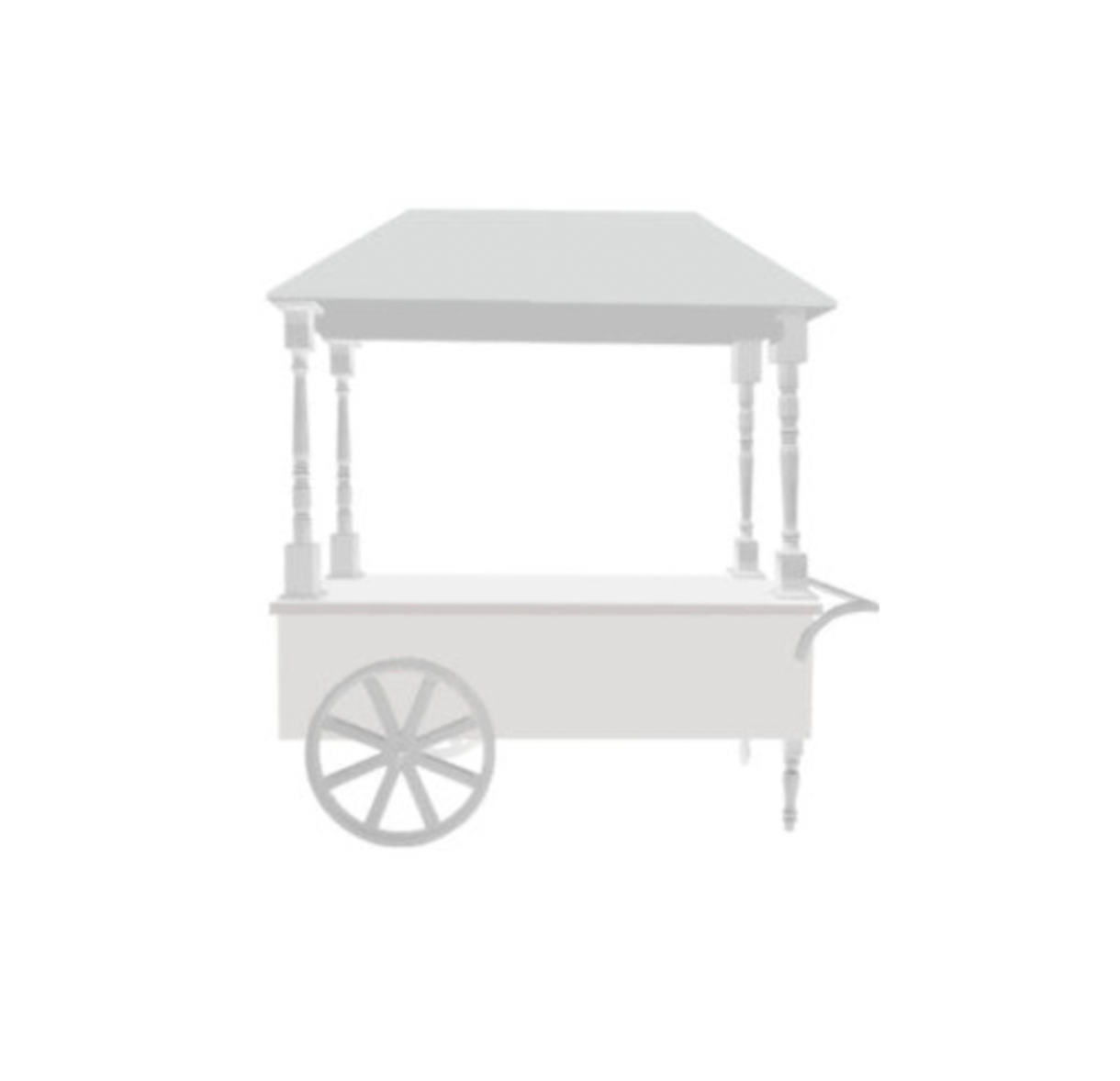 Riley Cart – White Lacquer