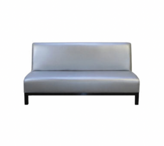 Jax Sofa – Metallic Silver Leather