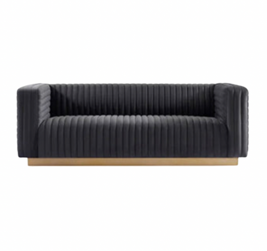 Louise Deco Sofa With Gold Base