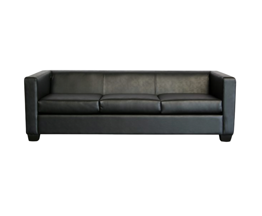Landon Sofa – Black Leather