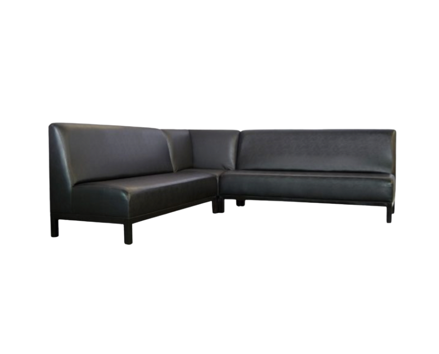 Jax ‘L’ Shape Sectional – Black Leather