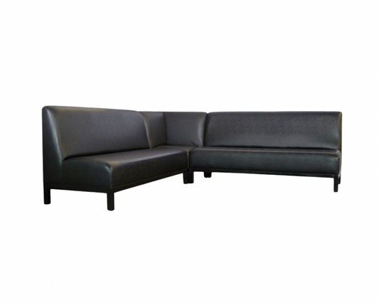Jax ‘L’ Shape Sectional – Black Leather