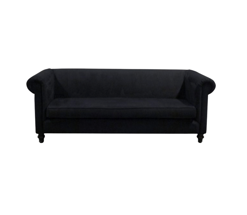 Drake Sofa – Black Suede