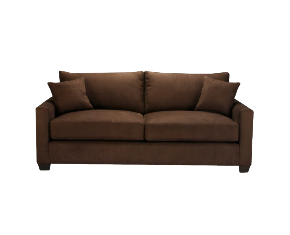 Lux Sofa – Chocolate Brown Suede